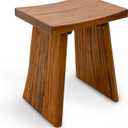 StrongTek Teak Shower Stool, Solid Wood Bath Seat, 18 in, Pre-Oiled, Natural