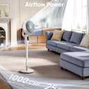 DREO Fan for Bedroom, 2026 Upgraded, 90ft Airflow, 20dB Quiet Fan, 90 Oscillating Standing Fan for Whole Room, DC Motor, 8+H Speeds, 3 Modes, 38-42'' Adjustable Height, 8H Timer, 105 Manual Vertical, 41.3 inch