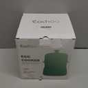 Hard Boiled Egg Cooker - CACHOO 14-Egg Rapid Stainless Steel Egg Boiler with 30-Min Timer & Auto Shut Off, Compact Electric Vegetable Steamer for Cooking, Dishwasher Safe, Retro Green (2-Tier)