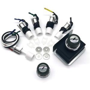 WEMEIKIT 1836-13 7628 7629 Universal Igniter Kit for Weber Genesis 300 Series Front-Control Grills, Genesis E/S 310 320 330 Starter Kit, 65946 65942 Part, 4-Outlet Ignition Replacement 88826