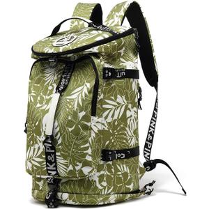 Kalesi Gym Duffle Bag Backpack 4-Way Waterproof with Shoes Compartment for travel Sport Hiking laptop (olive-green)