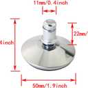 5pcs Replacement Adjustable Feet for Office Chairs Stainless Steel Inserts Universal Swing Feet