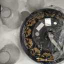 YITAHOME Ceiling Fans with Light and Remote, 52 Inch Tropical Palm Leaf Fanlight with Clear Seeded Glass Light Kit, 3 Speed, 4 Timer, Silent Reversible Motor - Sandstone and Black