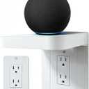 BELIEFLUO Outlet Shelf Holder Fit for Decorator Receptacle, Bathroom Decor Builtin Cable Management,Space Saving Homepod Mini,Google Home/Echo/Smart Speakers/Electric Toothbrush/Cell Phone (Decora)