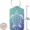 Ocean Sea Turtle Luggage Cover Washable Suitcase Protector, Turtle Theme Party Luggage Tag Travel Birthday Gifts For Men Women (S 18-21 Inch Luggage)