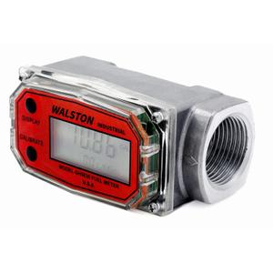 WALSTON INDUSTRIAL GH-5630 Digital Fuel Meter 1 Inch, Fuel Meter for Diesel, 3-30 GPM, Diesel, Gasoline, Kerosine, Lubricants, 1” NPT