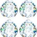 HDCRYSTALGIFTS 4 Pack 40MM Clear Crystal Prism Ball Suncatchers Rainbow Pendants Maker, Hanging Crystals Chandelier Prisms for Windows Home Decoration