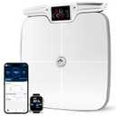 Premium Smart Digital Body Weight Scale FSA or HSA elegible - 8 Electrodes  56+Metrics -Rechargeable- WiFi & Bluetooth - Full Body Analysis -Track Body Fat, Muscle Mass, Fat Percentage, Sleek Design (White)