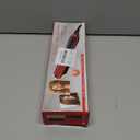 Minidiva 2-in-1 Hair Curler and Straightener with Anti-Scald, 30s Fast Ceramic Heating, 6 Heat Levels, Auto Off, 360 Swivel Cord Portable Hot Hair Straightener Brush for Home, Travel (Red)