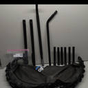 Jumpzylla Fitness Trampoline 40" or 48" | Foldable Mini Rebounder Trampoline for Adults with Bar | Durable, Quiet, Low-Impact Exercise Equipment for Indoor and Home Workouts (550 LBS Capacity)