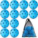Coopay 16Pack Baseball Practice Balls Plastic Training Balls Lightweight Hollow Softballs with a Drawstring Bag for Hitting, Baseball Training Indoor Outdoor Use