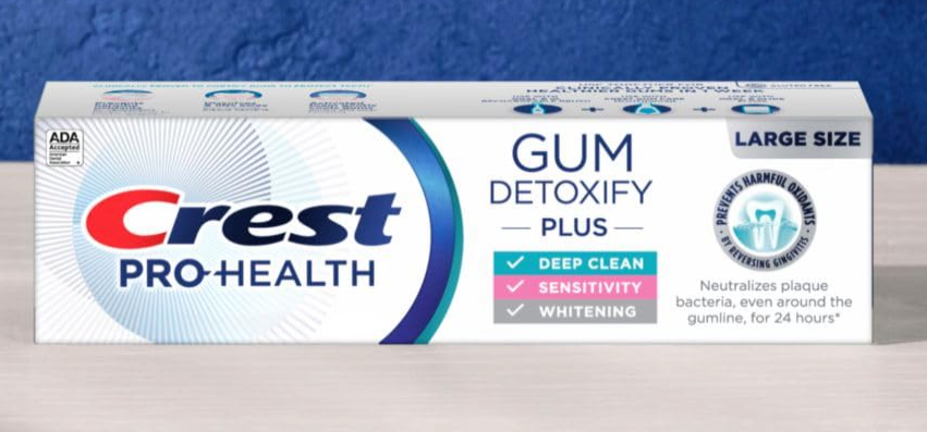 Crest Pro-Health Gum Detoxify Plus Toothpaste 4.5 oz- Antibacterial Fluoride Toothpaste, Sensitivity Protection, Whitens Teeth, Anticavity, Plaque Control