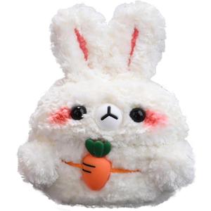 Plush Case Cover Compatible with Samsung Galaxy Buds 3/Buds 3 FE/Buds 3 Pro Cartoon Cute Earbuds Headphone Cases (Carrot Rabbit,for Samsung Galaxy Buds 3/3 FE/3 Pro)