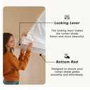 Blackout Cordless Roman Shades for Indoor Windows, 430GSM Chenille Fabric