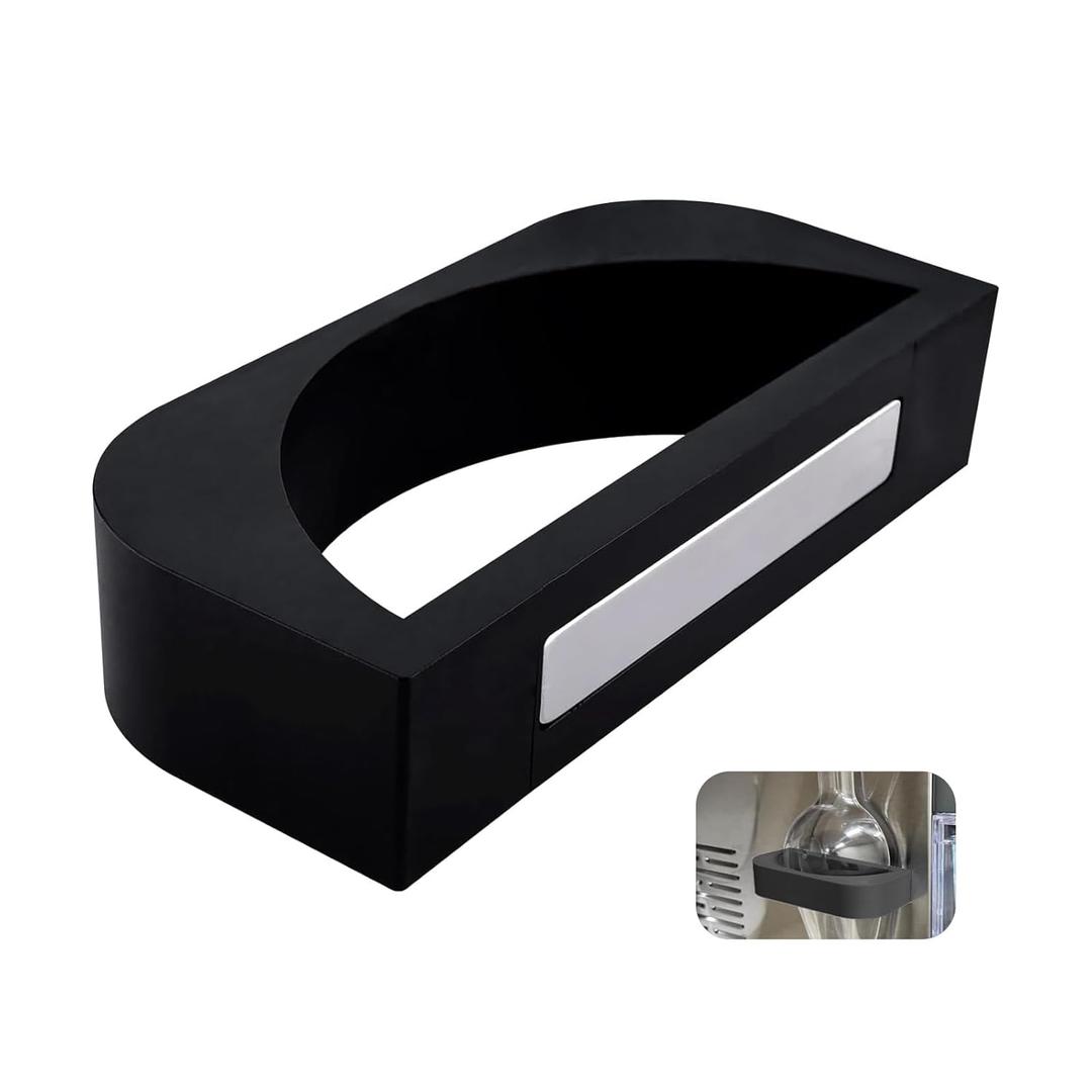 1 Pc Black Upgrade Powerful Magnetic Ice Scoop Holder, Adjustable Multi-Angle, Compatible with Ge Opal Nugget Ice Maker 1.0 & 2.0, Fit for Use on Any Metal Surface, Scoop and Ice Maker Not Included