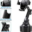 Miracase [Upgraded Version] Cup Phone Holder for Car, Universal Adjustable Long Neck Car Phone Mount Cradle Friendly Compatible with iPhone Samsung Google and All 4.0-7.0 inches Smartphones