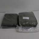 Zzlpp King Size Comforter Set 7 Pieces, Olive Green Seersucker Bed in a Bag with Sheets, All Season Bedding Sets with 1 Comforter, 2 Pillow Shams, 2 Pillowcases, 1 Flat Sheet, 1 Fitted Sheet