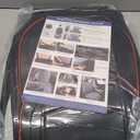 HChengkikz Front Car Seat Cover, Waterproof Faux Leather (Black + Redline)