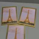 upsimples 5x7 Picture Frame Set of 3, Made of High Definition Glass for 5 x 7 Gold Frames, Wall and Tabletop Display Thin Border Photo Frame for Home Dcor
