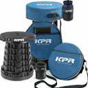KPR 2026 Upgraded Collapsible Stool & 3IN1 Cushioned Carry Bag, Portable Telescopic Camping Chair, Adjustable Height Folding Step Stool Retractable Seat or Footrest for Outdoors & Indoor, Max 620lbs