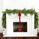 6FT Pine Garland Christmas Greenery Clearance, Realistic Cedar Cypress Garland for Home Mantel Fireplace Table Centerpiece Decoration