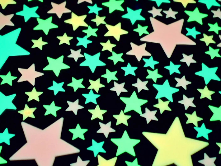 GLOW-IN-THE-DARK STARS 1set includes 13 stars and adhesive putty(3PACK)