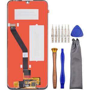 Complete Screen LCD Digitizer Touch Assembly Replacement for Huawei Y6 (2019) Y6s (2019) Y6 Pro (2019) with Tool Kit Black 6.09"