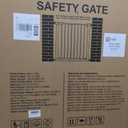 29.5-40.5" Baby Gate for Stairs, Dog Gate for Doorways, Walk Thru Auto Close Metal Baby Safety Gate for The House, Stairs and Doorways, Child Gate Pressure Mounted, Pet Gate for Dog Indoor - Brown