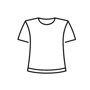GILDAN Blue T-shirt, M Size