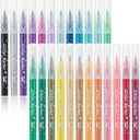 Mr. Pen- Glitter Markers, 24 pcs, Assorted Color, Medium Tip Glitter Markers for Adults, Journaling Markers