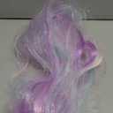 Colored Hair Extensions Ponytail Extension Colorful 2 Packs, 20 inch Crazy Hair Day Accessories for Women, DIY Festival Wacky Rave Braids,Tinsel Mixed (Blue to Pink to Purple)