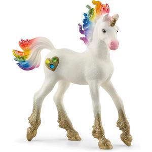 Schleich Bayala - Rainbow Unicorn Foal Toy - Colorful Unicorn Toy for Girls and Boys - Fantasy Horse Figurine for Kids Ages 5+