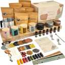 SoftOwl Premium Soy Candle Making Kit - Full Set - Soy Wax, Big 7oz Jars & Tins, 7 Pleasant Scents, Color Dyes & More - Perfect as Home Decorations - DIY Starter Scented Candles Making Kit