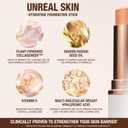 Charlotte Tilbury Unreal Skin Tint & Sheer Glow Hydrating Foundation Stick - Cream Foundation Makeup with Sheer-to-Light Coverage & a Buildable Formula - Blurring, Smoothing & Nourishing