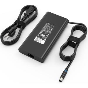 New Slim 240W Laptop Charger Compatible with Dell Alienware M15, M17, 17, 15, X15, X16, X17, Area 51M, M17X, M18X, X51 Power Supply Cord 7.4mm Tip