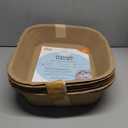 Kitty Sift Disposable Cat Litter Box Large, 6 Count, Durable Portable for Travel and Home, Eco-Friendly Disposable Litter Box Controls Odor