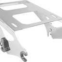 SWESG Detachable Two-Up Tour Trunk Rack Mounting Luggage Rack Fit for Harley Davidson Touring, Tour Trunk Rack Compatible for Street Glide Road Glide Road King Electra Glide 2014-2023 (Chrome-2)