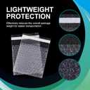 200 Pack 4" X 8" Clear Self Sealing Double Wall Bubble Cushion Bags