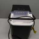 DUMOS Countertop Ice Maker with Handle, 26lbs/24H Portable Ice Machine, 9 Bullet Ice Cubes Ready in 6 Mins, Self-Cleaning, Quiet Compact Ice Maker for Home, Kitchen, RV, Camping, Black (12.5"11.6"8.8")