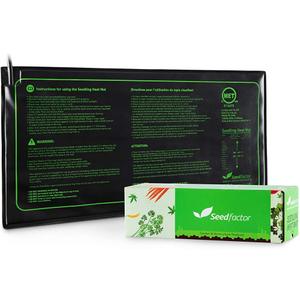 MET Certified Seedling Heat Mat, Seedfactor Waterproof Durable Germination Station Heat Mat, Warm Hydroponic Heating Pad for Indoor Home Gardening Seed Starter(10" x 20")