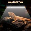 UVB Light for Reptiles Bearded Dragon, 2 Pack T5 UVB Reptile Light UVB Bulb 10.0 8W UVA UVB Reptile Light Bulb Terrarium Light Lamp Tube for Turtle Chameleon Leopard Gecko Snake Tank, 12 Inch