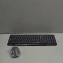 Logitech MK235 Wireless Keyboard and Mouse Combo for Windows, 2.4 GHz Wireless Unifying USB Receiver, 15 FN Keys, Long Battery Life, Compatible with PC, Laptop