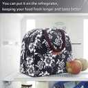 BALORAY Lunch Bag for Women Men Insulated Lunch Box for Adult Reusable Lunch Tote Bag for Work, Picnic or Travel (White Flower)