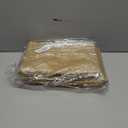 FireKylin 100 PCS Stand Up Pouches,7.1" x 10.2" Paper Bags With Window Clear Front Pouches Resealable Zipper Food Storage Brown