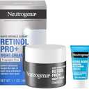Neutrogena Rapid Wrinkle Repair Retinol Pro+ Night Cream Face Moisturizer, Anti-Aging Face Cream, 1.7 oz + Trial Size Hydro Boost Facial Cleanser, 0.5 fl. oz