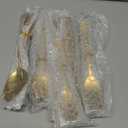 Briout Gold Silverware Set, 20 Piece Golden Cutlery Set Service for 4, Stainless Steel Flatware Set Include Spoons Forks Knives Tableware Utensil Set for Kitchen Home Restaurant, Shiny Gold Polished