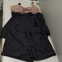 Aqua Eve Plus Size Swim Dress - Two Piece Tankini Tummy Control Bathing Suit with Shorts 2025 Swimsuit (Black, XXXL)