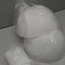 Hortsun Replacement Lamp Shade 4 Pcs White Replacement Plastic Lampshade 2 Pack 1.65" Fitter 10" Diameter Bowl Shape 2 Pack 1.97" Bottom Size Horseshoe Shape for LED Torchiere Floor Lamps Upright