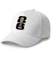 Official FIFA World Cup Licensed Baseball Cap, Adjustable Cotton Baseball Caps for Men Women, Soccer Fan Merchandise,Breathable Hat White