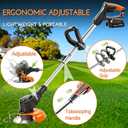 Electric Weed Wacker Cordless,21V Stringless Weed Trimmer Eater Battery Powered,Weed Wacker with Charger 2 Battery and 26Pcs Blades,String Trimmer/Brush Cutter/Edger for Yard and Garden